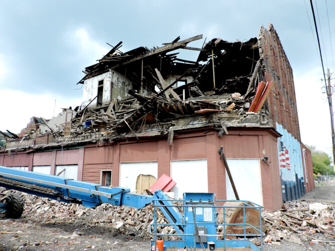 Demolition of historic building under way in Toronto